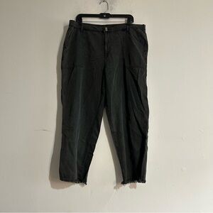 Aerie Wide Leg High Rise Lyocell Blend Pants Size XXL Black Casual